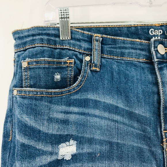 Gap High Rise Distressed Legging Jeans Size 14 - Picture 2 of 9